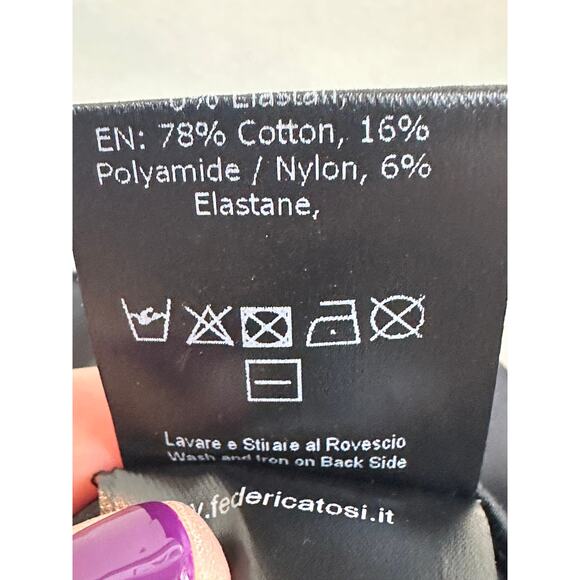 Frederica Tosi Black High Waisted Sexy Jumpsuit with Halter Tie sz 38=XS/S/2 NWT - Picture 12 of 13